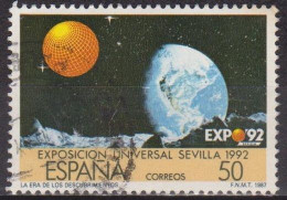 Exposition De Séville - ESPAGNE - Terre Et Lune - N° 2544 - 1987 - Gebruikt