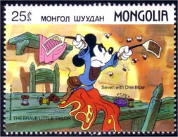 620 Mongolie Disney Mickey Tailleur Tailor MNH ** Neuf SC (MNG-59d) - Textile