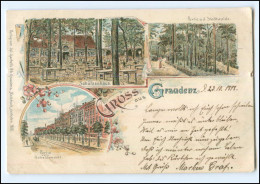 XX11045/ Gruß Aus Graudenz Westpreußen Litho AK 1898 - Westpreussen