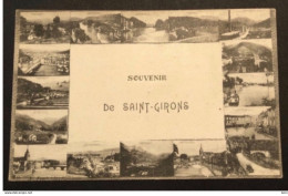 CPA 09 - SAINT-GIRONS - Multivues -  Souvenir De Saint-Girons - Saint Girons