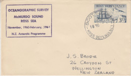 Ross Dependency 1960 McMurdo Sound Ross Sea Ca Scott Base 18 NOV 1960  (SR160) - Brieven En Documenten