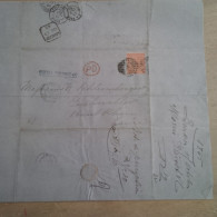 LETTRE LONDON POUR GUEBWILLER 1865 - Lettres & Documents