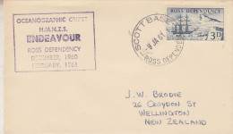 Ross Dependency 1961 HMNZS Endeavour Ca Scott Base 9 JA 1961 (SR161) - Lettres & Documents