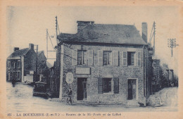 35 - LA BOUEXIERE :Le Café LAMBERT - Marc HURAULT Succ. Route De Mi - Forêt - Tràs Rare !. - Autres & Non Classés