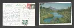 EIRE. 1950 (17 Aug) Cloohan - Switzerland, Bern. Multifkd Ppc, Taxed With Hexag "T" Mark Mns 8c + Swiss P. Due 15c Tied  - Gebruikt
