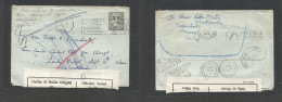 EIRE. 1962 (12 Sept) Mallow - Hounslow, UK (14 Sept) 4d Blue Fkd Env, Slogan Cachet, Bilingual Depart Official Po Seal + - Gebruikt