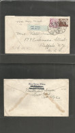 EIRE. 1948 (22 Jn) Corcaigh - USA, Buffalo, NY. Air Multifkd Env. 1sh 6p Rate. - Used Stamps