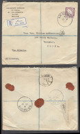 EIRE. 1937 (10 May). An Uaimh - China, Shanghai. Via Siberia. Maynooth Mission. Reg Single Fkd Env Transits Arrival. VF  - Used Stamps