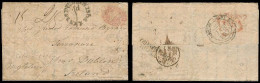 EIRE. 1837. Italy - Ireland. EL Full Text Via Napoli + London (28 Jan 37). Netto Fuoro E Dentro Doble Line Dissinfection - Used Stamps