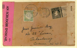 EIRE. 1940, June 26th. To Curacao, N.W.I. - Used Stamps