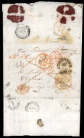 EIRE. 1851. Entire Letter Registered To SIRA (Syros) In Greece, Endorsed "VIA TRIESTE" With Scarce REGISTERED-DUBLIN Han - Usados