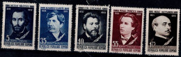 ROMANIA 1958 CLASSICAL ROMANIAN WRITERS MI No 1701-5 MNH VF!! - Unused Stamps
