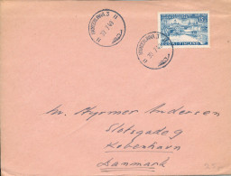 Finland Cover 30-7-1949 Sent To Denmark Single Franked - Lettres & Documents