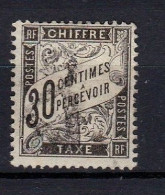 Timbre Taxe N° 18 Oblitéré 30 Centimes Noir - 1859-1959 Afgestempeld
