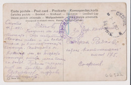 Bulgaria Bulgarien Bulgarie Ww1-1917 Bulgarian Postal Office SKOPJE-Macedonia Civil Censored Clear Postmarks (66522) - Guerra