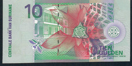 SURINAM  P147 10 GULDEN 2000 UNC. - Surinam