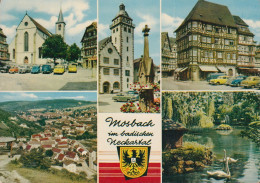 D-74821 Mosbach - Baden - Alte Ansichten - Cars - Goggomobil - Opel Olympia - VW Käfer - Nice Stamp - Mosbach