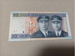 Billete Lituania, 10 Litu, Año 2001, UNC - Lituania