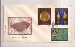 P4 Plic FDC ROMANIA - Prima Zi A Emisiunii - Tezaurul De La Pietroasa - First Day Cover ,uncirculated 1973 - FDC