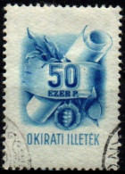 Ungheria - 1945 OKIRATI ILLETEK - Postage Revenue 50 Ezer P. USED - Fiscali