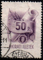 Ungheria - 1945 OKIRATI ILLETEK - Postage Revenue 50 P. USED - Fiscaux