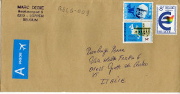 Philatelic Envelope With Stamps Sent From BELGIUM To ITALY - Lettres & Documents