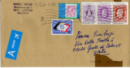 Philatelic Envelope With Stamps Sent From BELGIUM To ITALY - Brieven En Documenten