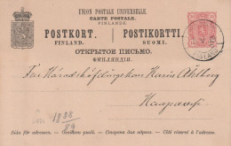 FINLAND - 1889, Postal Stationery Michel P 23I, Postmark Nikolaistad (Vaasa) - Ganzsachen