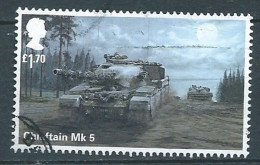 GROSSBRITANNIEN GRANDE BRETAGNE GB 2021 BRITISH ARMY VEHICLES: CHIEFTAIN MK 5 £1.70 USED SG 4571 MI 4835 YT 5243 SC 4752 - Usati