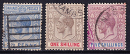 Bahamas, 1912-19  Y&T. 46, 49, 50, - 1859-1963 Colonia Británica