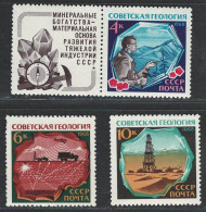 Russia USSR 1968, Geology, Minerals Sc#3527 MLH, 3528-3529 MNH - Usati