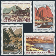 Russia 3530-3533,MNH.Michel 3555-3558. Landscapes 1968,Central Asia.Borovoe, - Usati