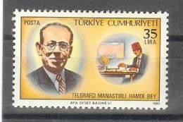 1983 TURKEY TELEGRAPHIST HAMDI BEY FROM MANASTIR MNH ** - Nuevos