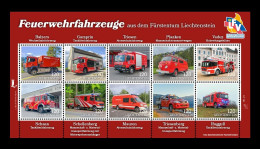 Liechtenstein (die.Marke) 2024 #333/42 Fire Trucks MNH ** - Unused Stamps