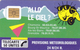 Telecarte Publique F25 LUXE - Allo Le Ciel - So2 - 58000 Ex - 50 Un - 1988 - 1988