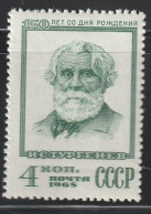 TURGENEV - Russia 1968 WRITER - POET Sc # 3523 MNH - Usati