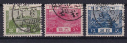 JAPAN 1926 - Canceled - Sc# 194-196 - Oblitérés