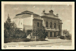 A68  MAROC CPA MEKNES - LE THEATRE MUNICIPAL - Collections & Lots