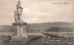 ROYAUME-UNI - Bruce Statue - Stirling - Vue Sur Une Statue - Vue Au Loin De La Ville - Carte Postale Ancienne - Stirlingshire