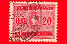 ITALIA - Usato - 1934 - Segnatasse - Fascio Littorio - 20 C - Strafport