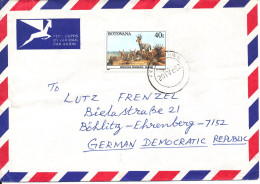 Botswana Air Mail Cover Sent To Germany 20-4-1990 Single Franked Mountain Reedbuck - Botswana (1966-...)