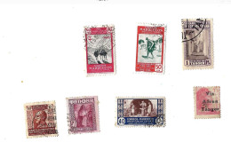 Lot De 7 Timbres Oblitérés. - Spanisch-Marokko