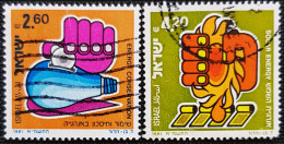 Israel 1981 Energy  Stampworld N° 845 Et 846 Série Complète - Oblitérés (sans Tabs)