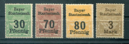 Bayern EISENBAHN . Bayer. Staatseisenb. Mit Blüten-WZ Partie (L7950 - Autres & Non Classés