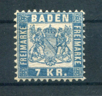 Baden 25II ABART * MH 100EUR (L9816 - Sonstige & Ohne Zuordnung