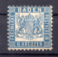 Baden 19b GUTE FARBE * MH 300EUR (T7330 - Autres & Non Classés