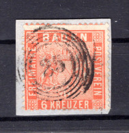 Baden 11a Herrlich Auf Gest. Luxusbriefstück 100EUR (K0687 - Other & Unclassified