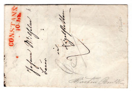 Baden 1853 CONSTANZ Rot Als Dekor. Ortsbrief Mit Inhalt (T9757 - Sonstige & Ohne Zuordnung