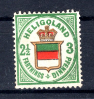 Helgoland 17a Ungummiert * MH+gepr. 200EUR (T9648 - Héligoland