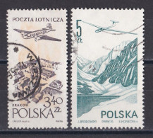 Pologne -  Poste Aérienne  Y&T  N ° 43  Et  55  Oblitérés - Oblitérés